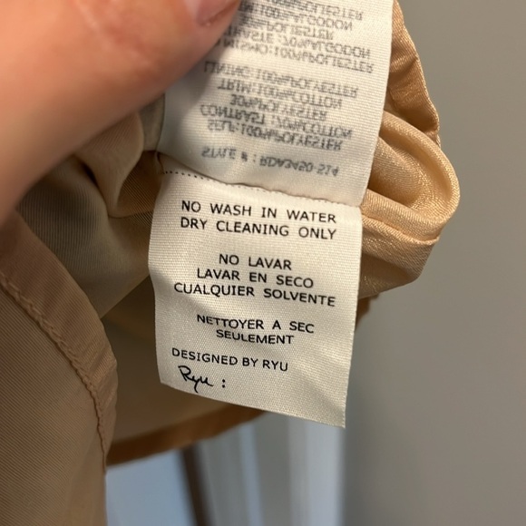 Ryu Anthropologie emerald green/ cream woman Dress size large - Picture 9 of 15